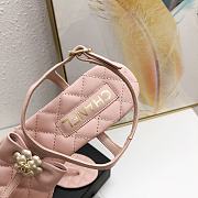 Chanel Pink Camellia Bow Thong Sandals - 3