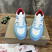 Christian Louboutin Astroloubi Sneakers Calf Leather Mineral Blue - 3