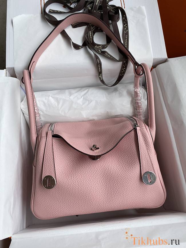 Hermes Lindy Bag Pink Silver 26cm - 1