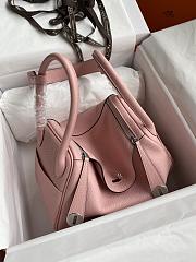 Hermes Lindy Bag Pink Silver 26cm - 5