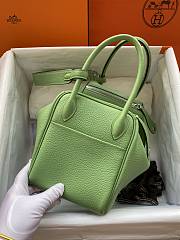 Hermes Lindy Bag Green Silver 26cm - 3