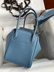 Hermes Lindy Bag Blue Gold 26cm - 6