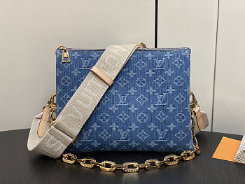 Louis Vuitton LV Coussin PM Denim Blue 26 x 20 x 12 cm