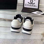 Chanel Sneakers Lambskin & Suede Calfskin Black White - 5