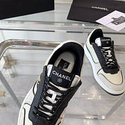 Chanel Sneakers Lambskin & Suede Calfskin Black White - 2