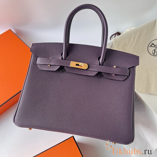 Hermes Birkin 30 Togo Purple Gold Hardware 30cm - 1