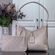 Louis Vuitton LV Carryall Zip NM PM Latte White 29.5 x 24 x 12 cm  - 1