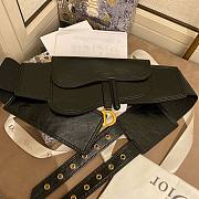 Dior Saddle Black Belt - 5