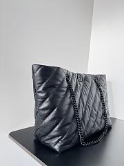 Balenciaga Crush Large Carry All Tote Bag Quilted in Black 58cm - 5