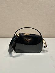 Prada Odette Patent Leather Mini-bag Black 17.5x10.5x4.5cm - 1