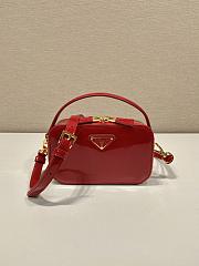 Prada Odette Patent Leather Mini-bag Red 17.5x10.5x4.5cm - 1