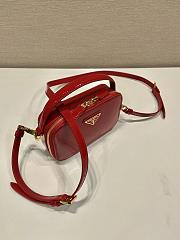 Prada Odette Patent Leather Mini-bag Red 17.5x10.5x4.5cm - 4