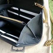 Gucci Blondie Continental Chain Wallet Black 21x10.5cm - 6