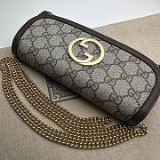 Gucci Blondie Continental Chain Wallet Beige Ebony 21x10.5cm - 5