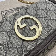 Gucci Blondie Continental Chain Wallet Beige Ebony 21x10.5cm - 3