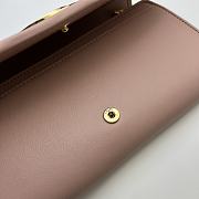 Gucci Blondie Continental Chain Wallet Pink 21x10.5cm - 6