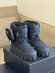 Prada Nylon Gabardine Après-ski Boots With Pouch Black - 4