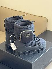 Prada Nylon Gabardine Après-ski Boots With Pouch Black - 3