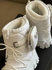 Prada Nylon Gabardine Après-ski Boots With Pouch White - 4