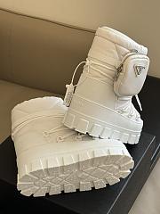 Prada Nylon Gabardine Après-ski Boots With Pouch White - 2