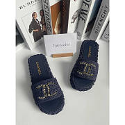 Chanel Womens Flat Sandals Black - 3