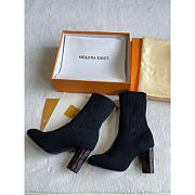 Louis Vuitton LV Silhouette Ankle Boots Black 8cm - 1