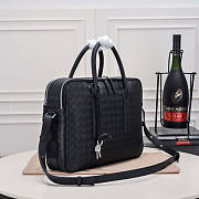 Bottega Veneta Getaway Large Briefcase Black 39x28.5x8cm - 6