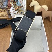 Hermes Geta Black Chevre Gold Hardware 20cm - 5