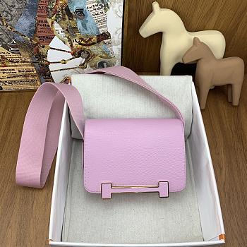 Hermes Geta Pink Chevre Gold Hardware 20cm