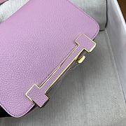 Hermes Geta Pink Chevre Gold Hardware 20cm - 5