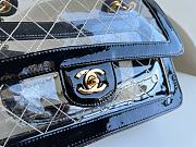 Chanel Flap Bag PVC Black Gold 25.5x16.5x6cm - 2