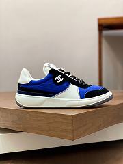 Chanel Black Blue White Sneaker - 1