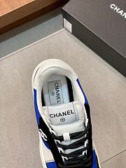 Chanel Black Blue White Sneaker - 3