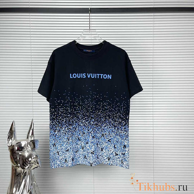 Louis Vuitton LV Imported Printed Black T-shirt - 1