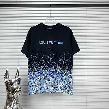 Louis Vuitton LV Imported Printed Black T-shirt