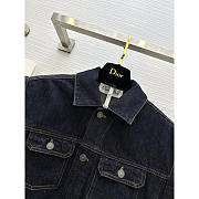 Dior Couture Jacket Blue Cotton Denim - 4