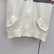 Dior Dioralps Zip Wool And Cashmere Cardigan White - 5