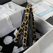 Chanel Hobo Black Bag 23x23x6cm - 5