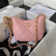 Chanel Hobo Pink Bag 23x23x6cm - 1