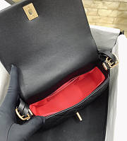 Chanel Mini Flap Bag Lambskin Black 12.5×19×6cm - 6