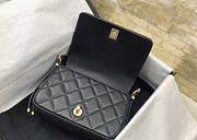 Chanel Mini Flap Bag Lambskin Black 12.5×19×6cm - 4