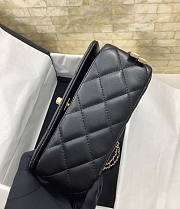 Chanel Mini Flap Bag Lambskin Black 12.5×19×6cm - 3
