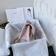 Chanel Mini Flap Bag Pink 14x19x6cm - 5