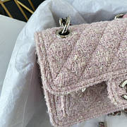 Chanel Mini Flap Bag Pink 14x19x6cm - 4