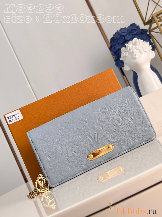 Louis Vuitton LV Wallet On Chain Lily Blue Hour 20.5 × 10 × 3.5 cm - 1