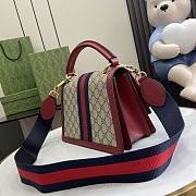 Gucci Ophidia Red Bag Bee 25.5x17.5x13cm - 4