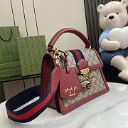 Gucci Ophidia Red Bag Bee 25.5x17.5x13cm - 2