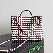 Bottega Veneta Medium Andiamo White Wine 32x25x11cm - 2