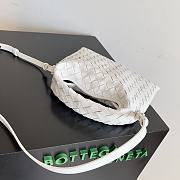 Bottega Veneta Mini Hop White Bag 25.5x14.5x11cm - 4
