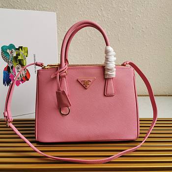 Prada Galleria Saffiano Pink Leather Bag 28x20x12cm